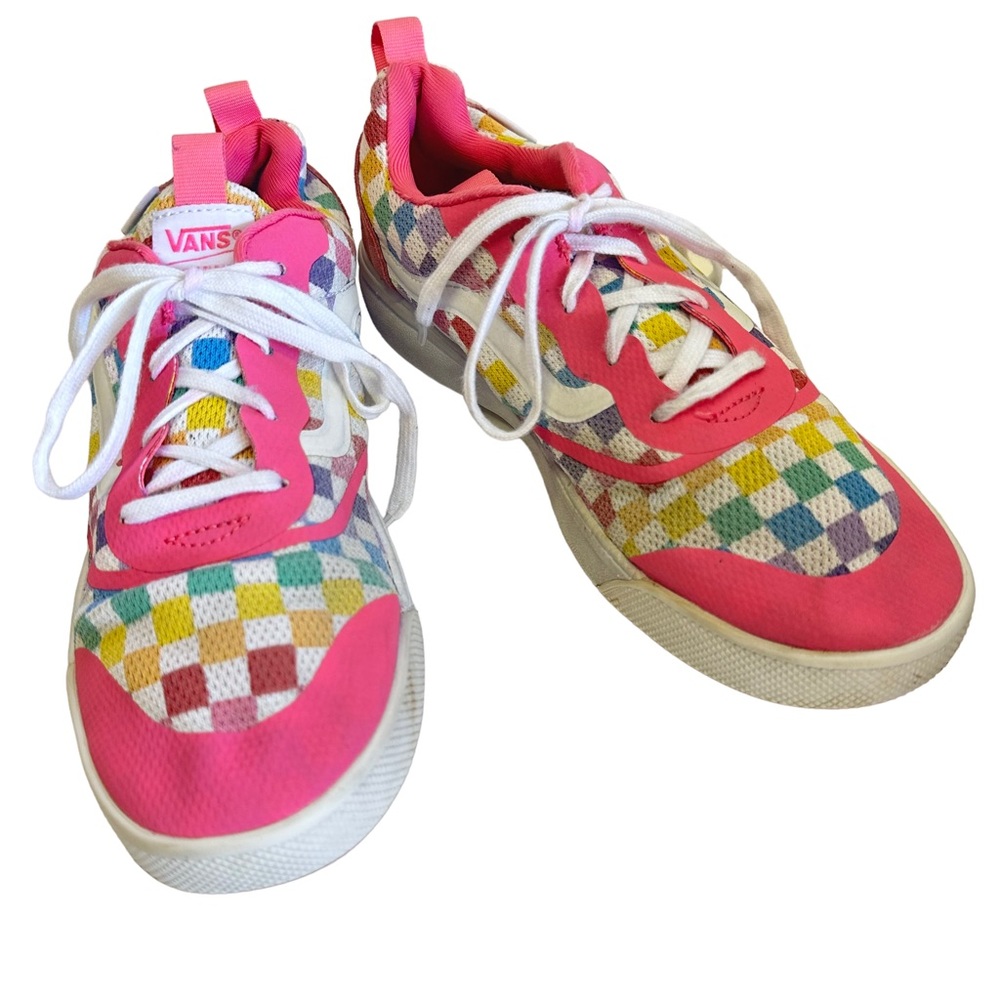 Multi Color Check Vans 7 - Picture 2 of 8